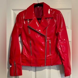 Red vinyl jacket